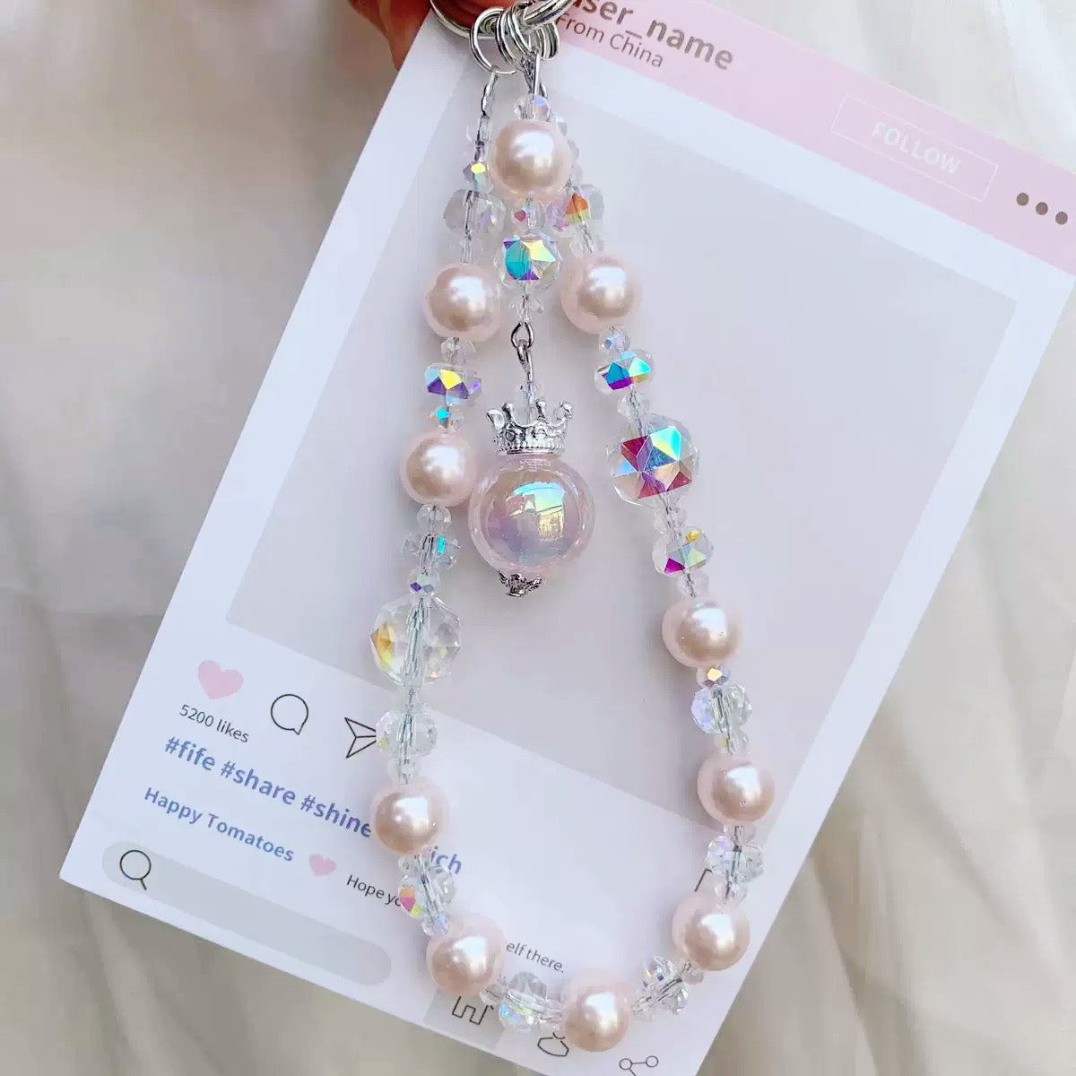 Mobile phone chain, backpack chain lucky bag